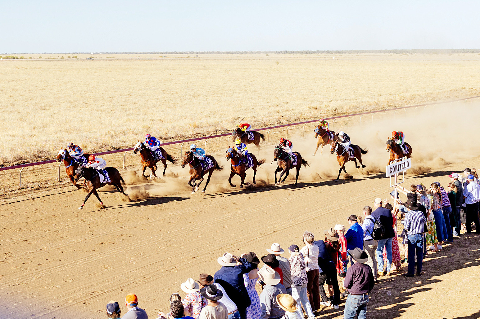 Bush meetings are often the major event of the year in a community, with Corfield a perfect example.