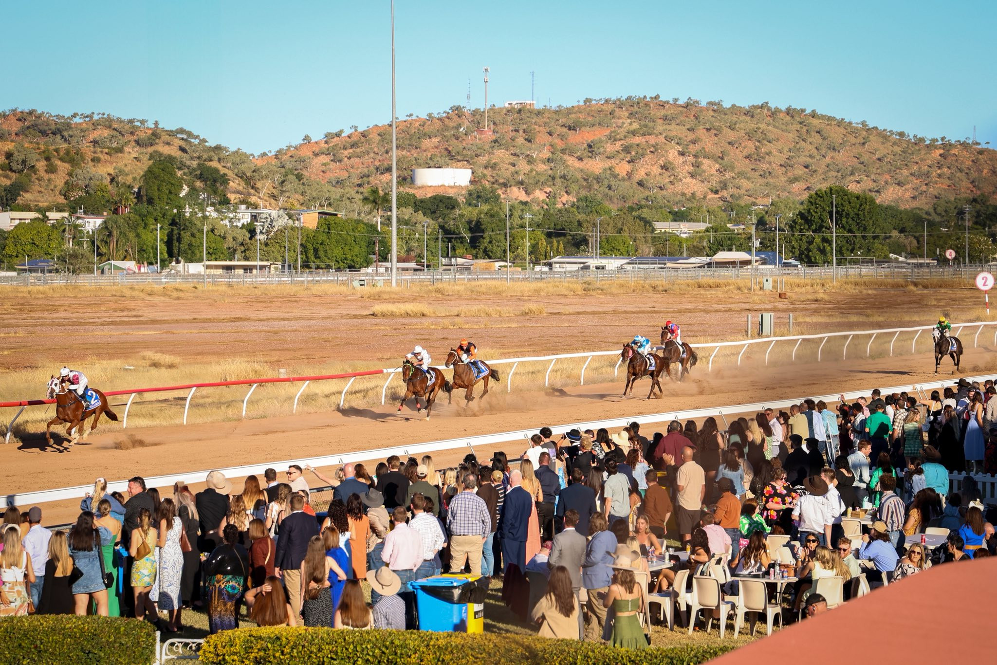 The Mount Isa Race Club, and its regular racegoers, are used to racing in high temperatures year-round. Picture: Bec Climie