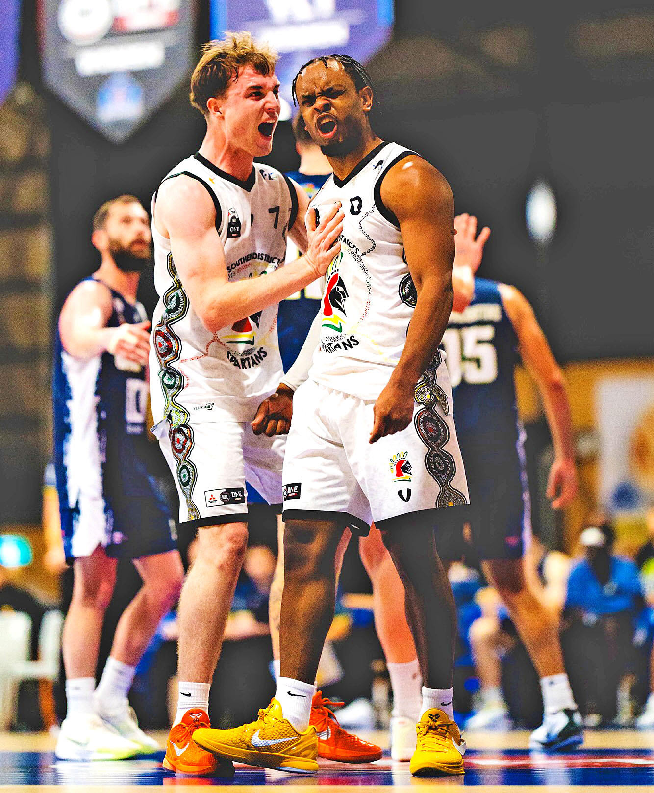 Darcy Ryder and his mate Tamuri Wigness, who played a starring role.