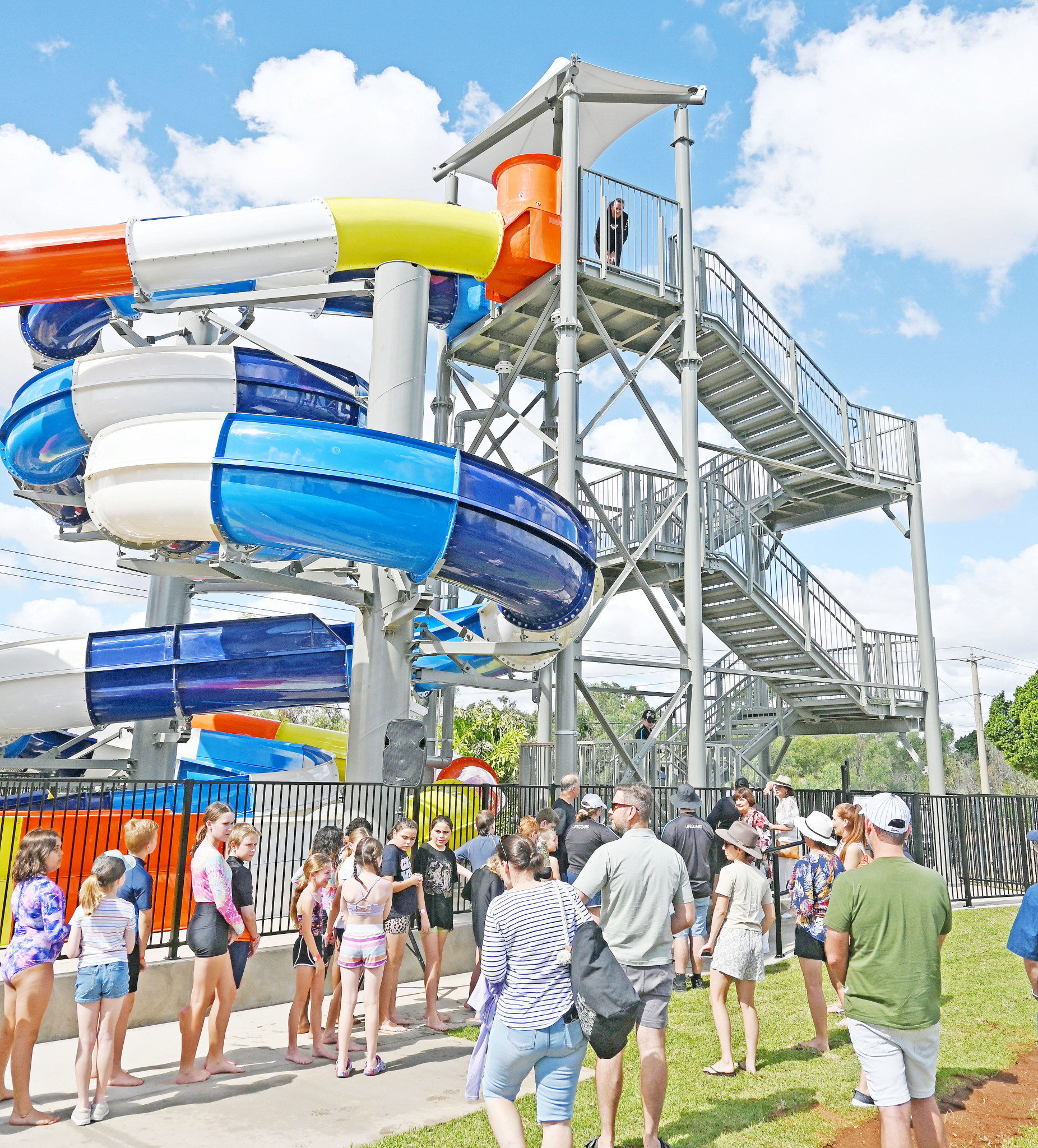 The Mount Isa water slide at Splashez Aquatic Centre was opened in mid-2024.