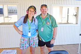 Mount Isa Pistol Club secretary Joy Strain and president Greg Anderson were thrilled with the turnout.