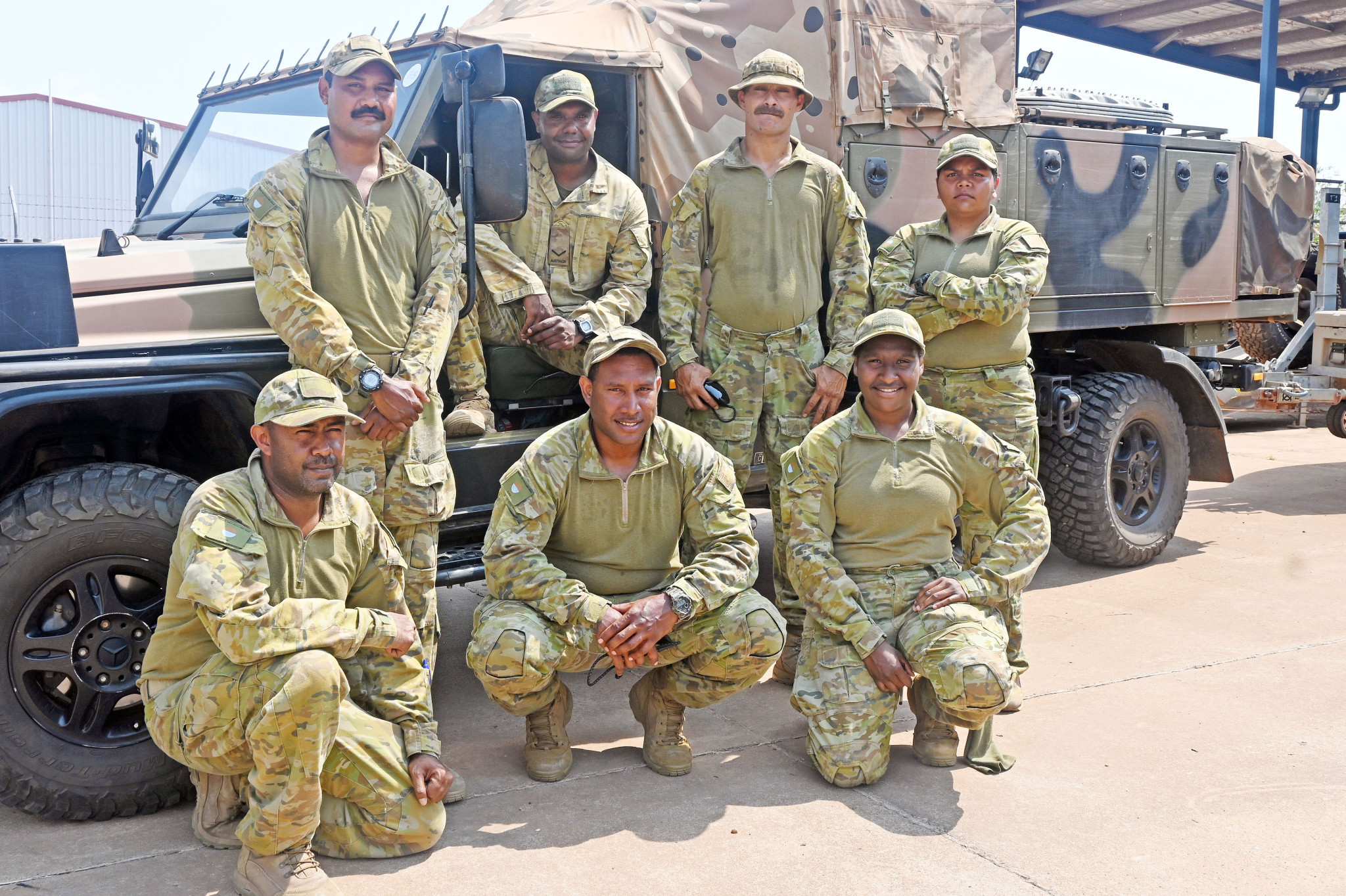 The reservists came from Mount Isa, Doomadgee and Cairns for the training in Normanton.