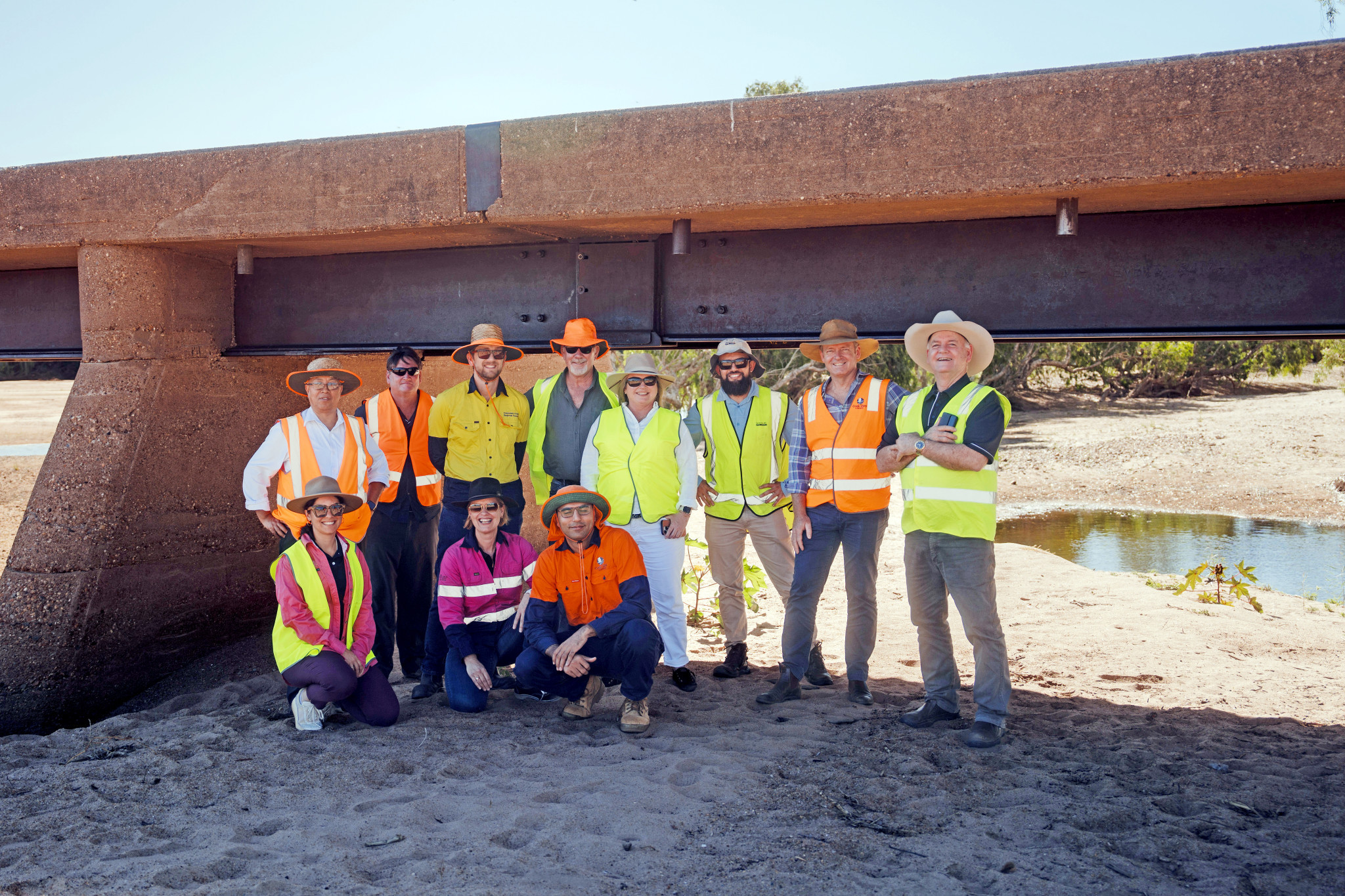 A Far North council delegation recently toured Etheridge Shire and inspected the Gilbert River bridge, which goes underwater almost every wet season, cutting off access to Gulf communities.