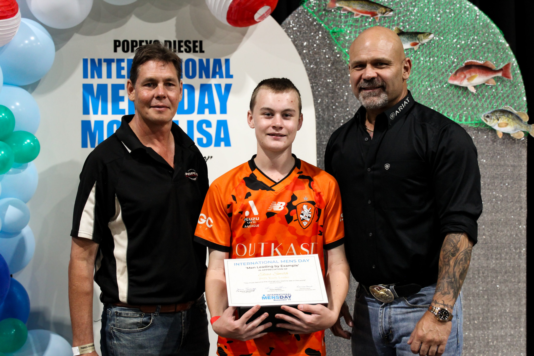 Teenager Elias Smith claimed the Youth Leader Award.