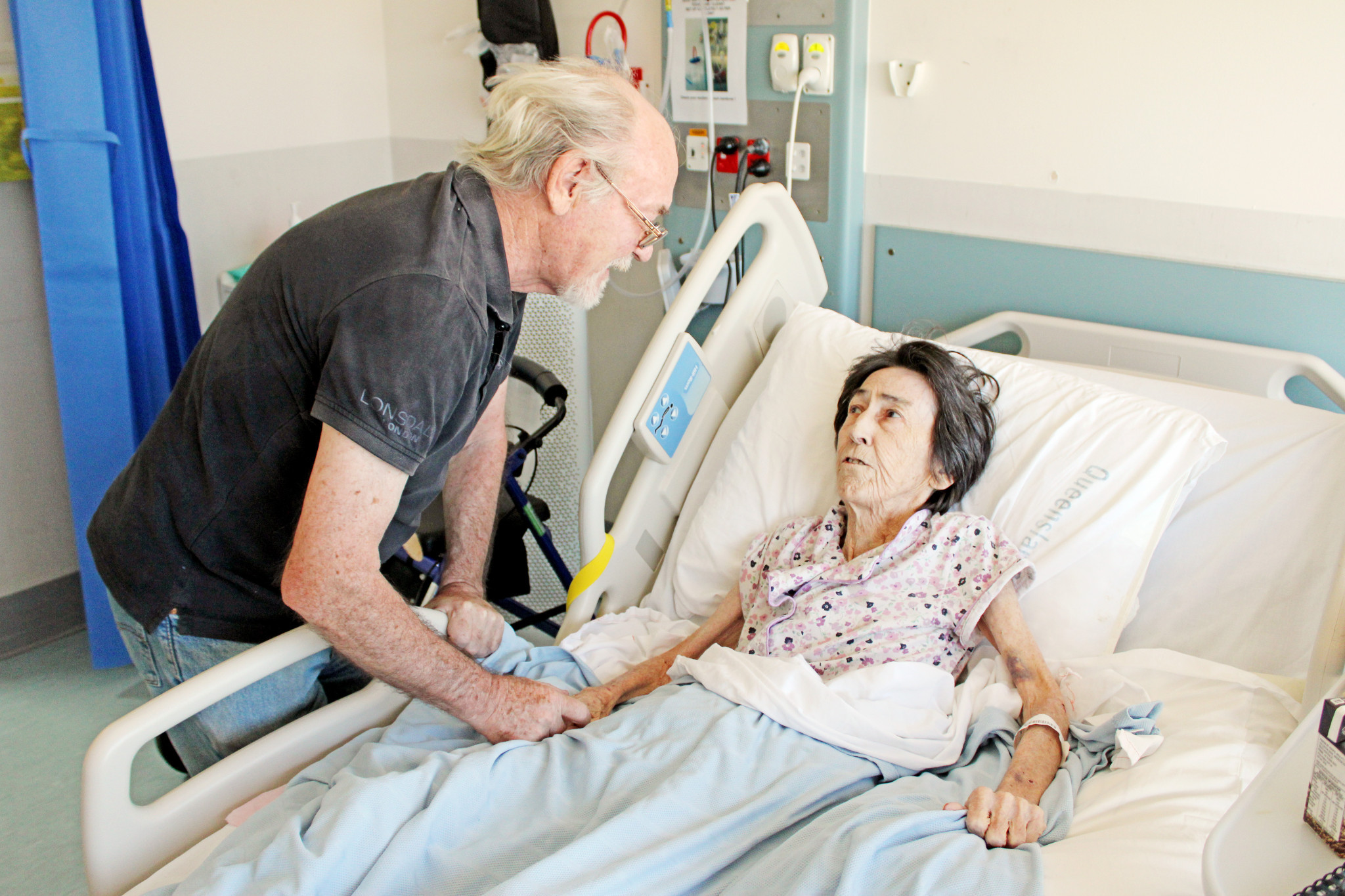 David Nunnery with his wife Sandra, just days before she passed away last year.