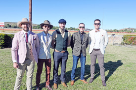 The men’s fashion on the field was hotly contested by these five gentlemen.