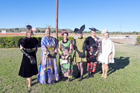 The ladies were dressed to the nines in this year’s fashions on the field competition.