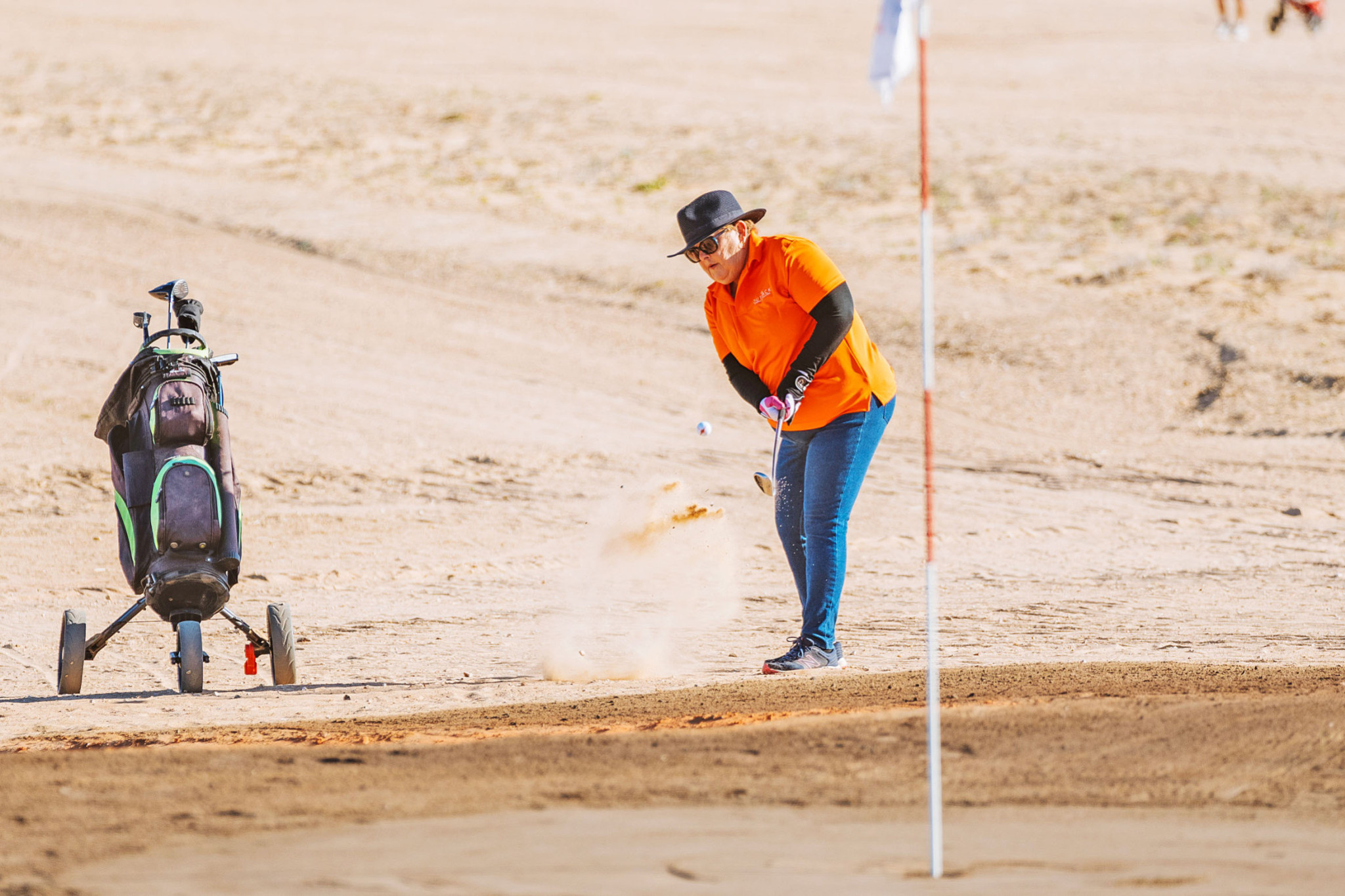 More than 100 golfers will hit the dunes of Birdsville this weekend for the Outback Queensland Masters.
