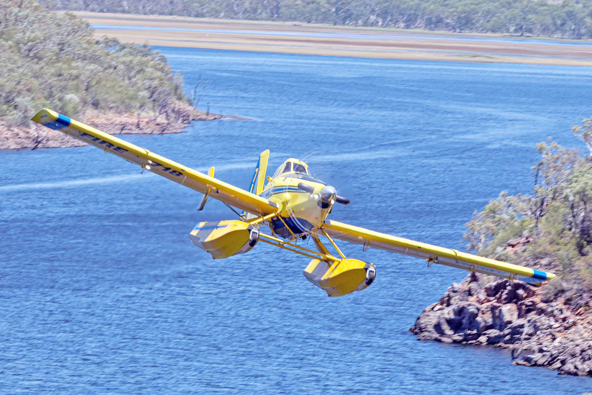 Fire bombers were kept busy over the weekend as they contained multiple blazes across the region. Picture: Mount Isa Aviation Photography