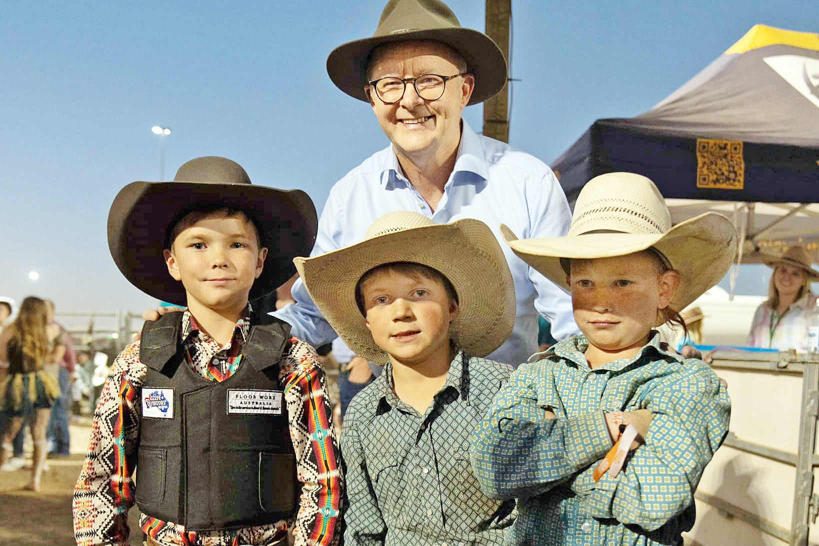 Anthony Albanese had no issues posing for photos when he visited the Mount Isa Mines Rodeo in 2023, but what does the city’s biggest event look like if the smelter shuts after the MICO closure?