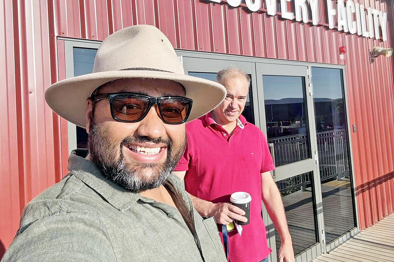 Barkly Regional Council mayor Sid Vashist, pictured on a tour of the Mount Isa Material Recovery Facility, says there is a wide span of opportunities that come with a stronger partnership with Mount Isa City Council.
