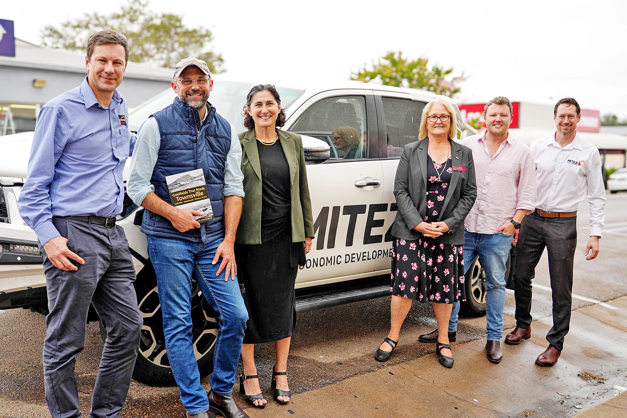David Janetzki with the MITEZ team in Townsville ahead of his trip.