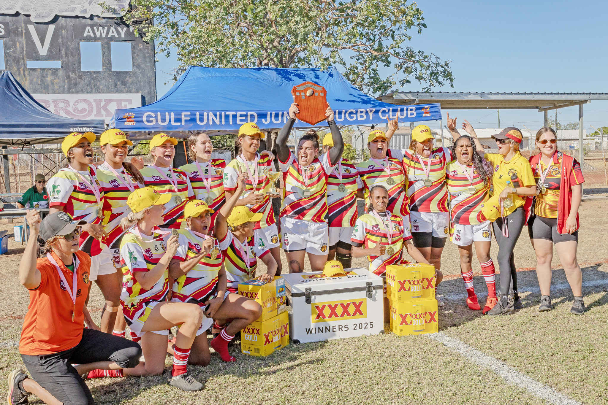 The Moungibi Magawas produced a come-from-behind win to claim their first premiership. Picture: Rebecca Fry