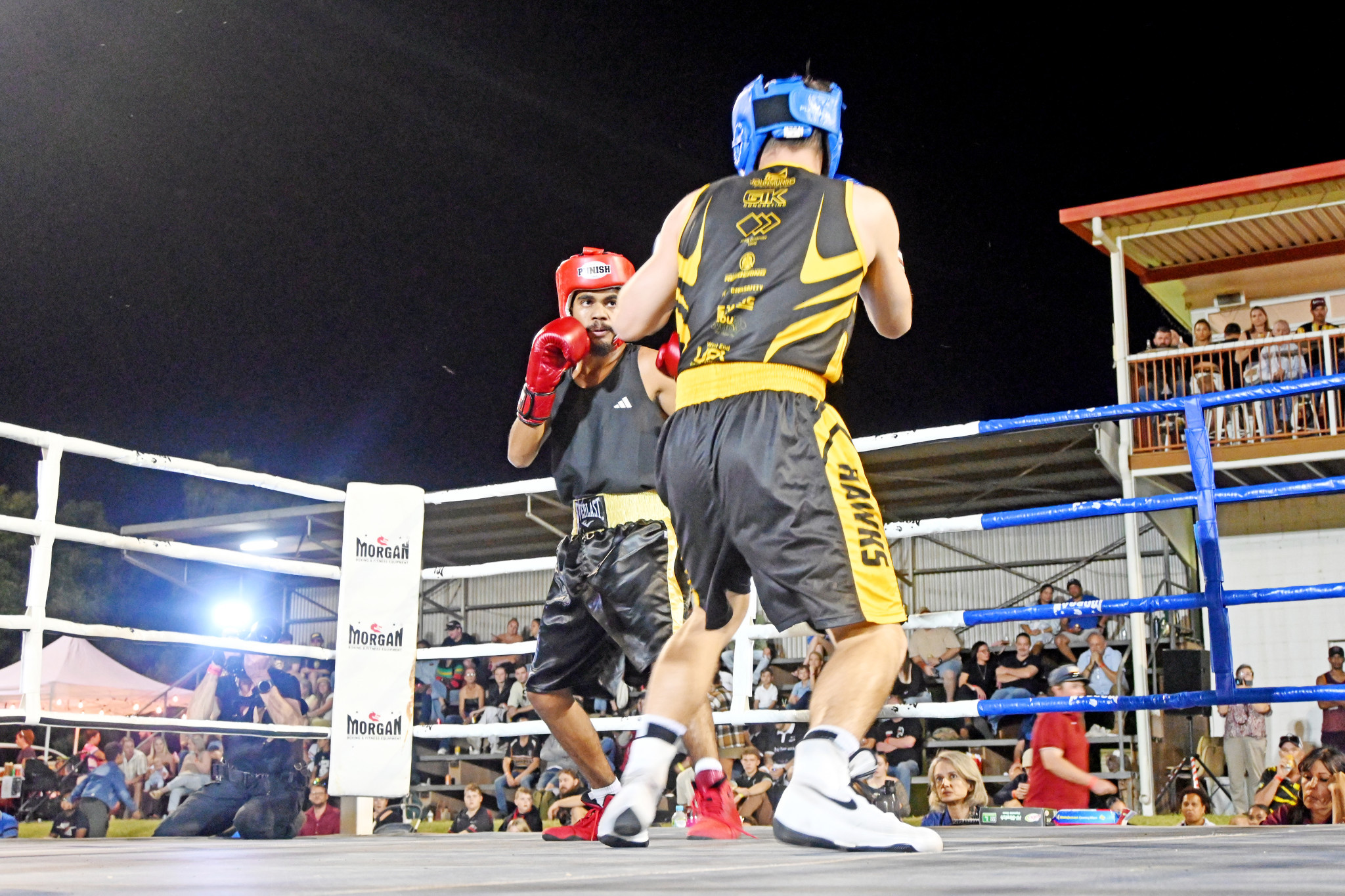 The standard of boxing was at a high level, with many locals represented.