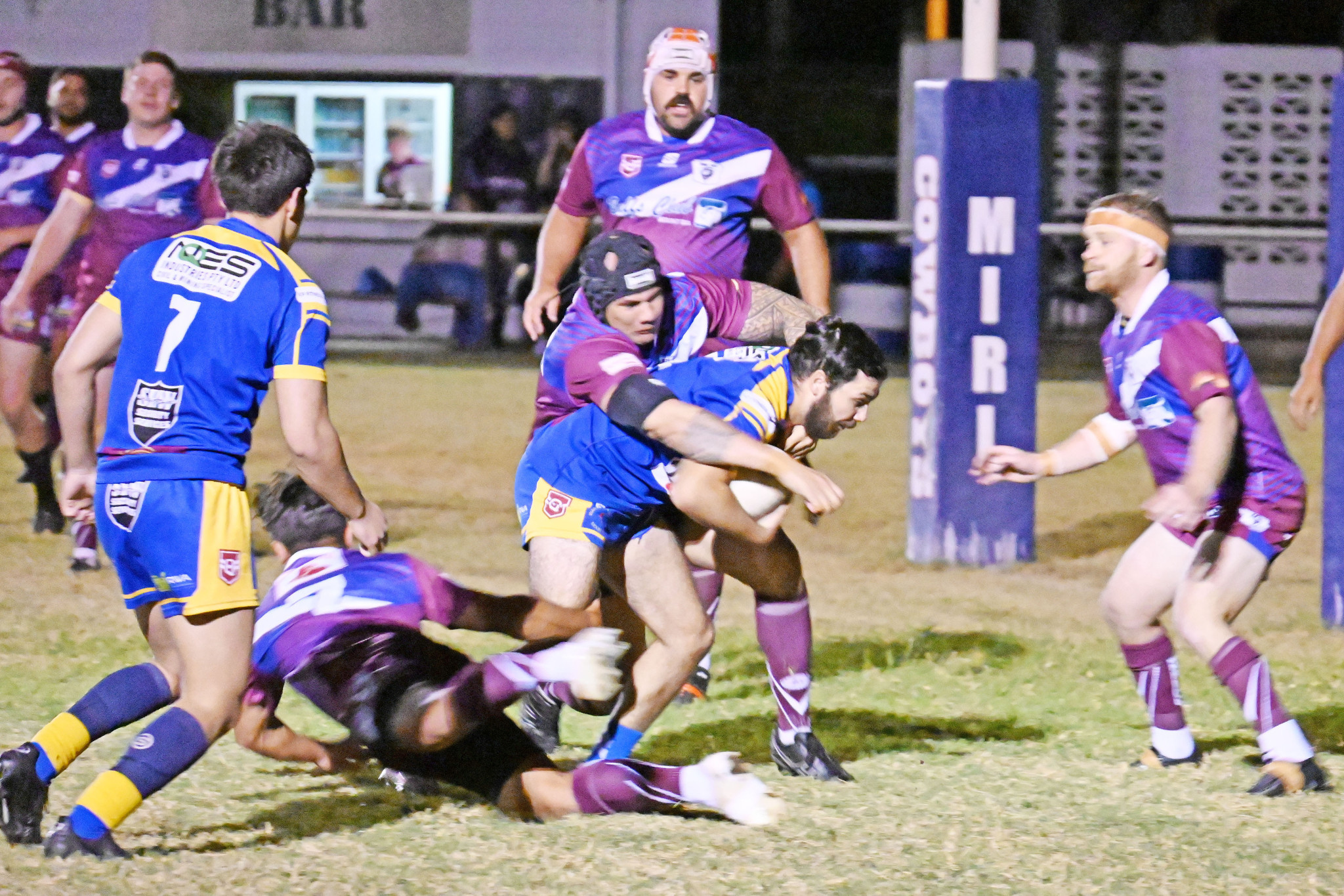 Wanderers scored first on Saturday night against Townies, but gave up 28 consecutive points to trail at half time before the lights went out, causing the match to be abandoned.