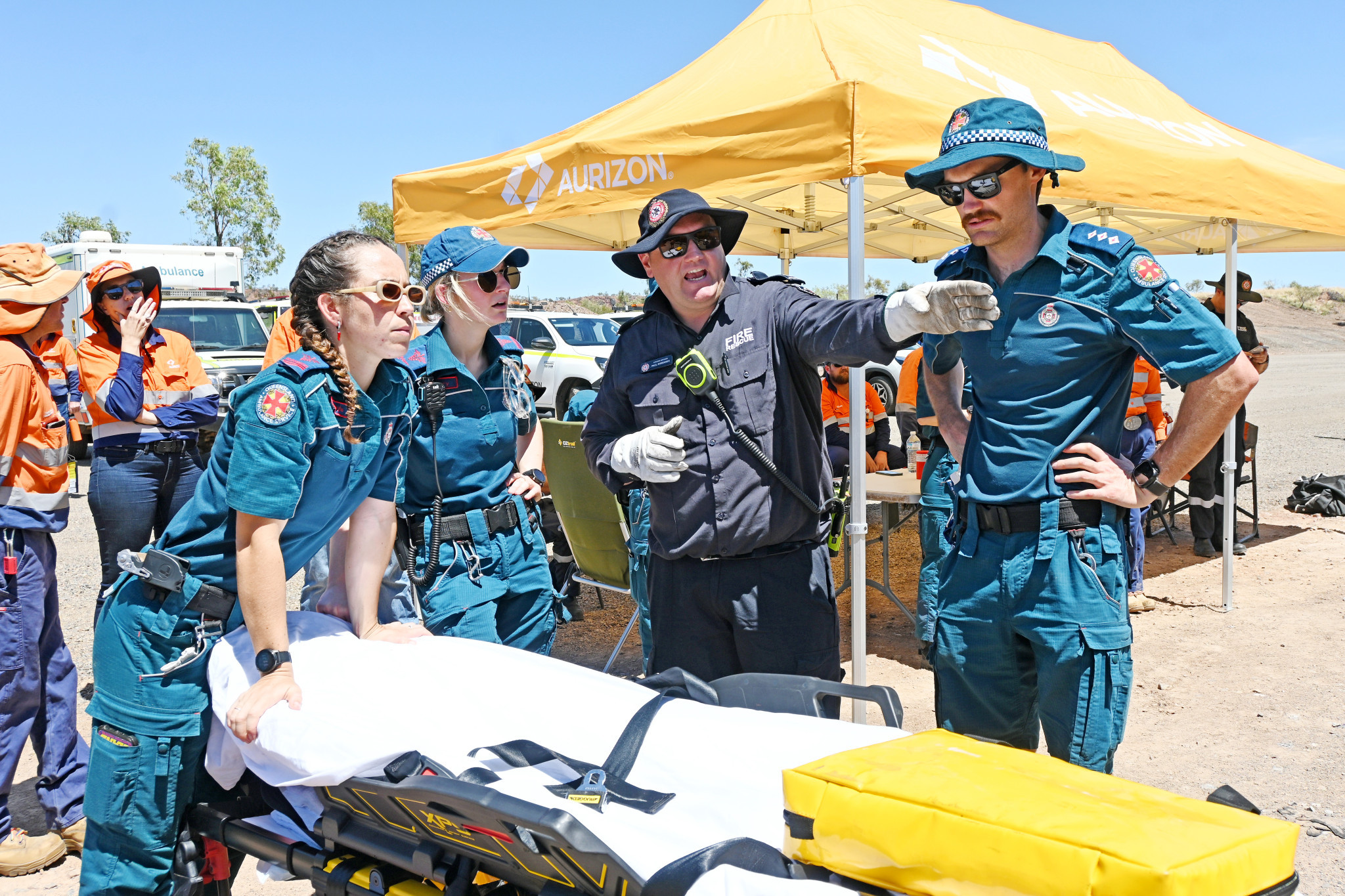 The exercises were based on real life events that emergency crews would likely confront in remote sections of the rail line.