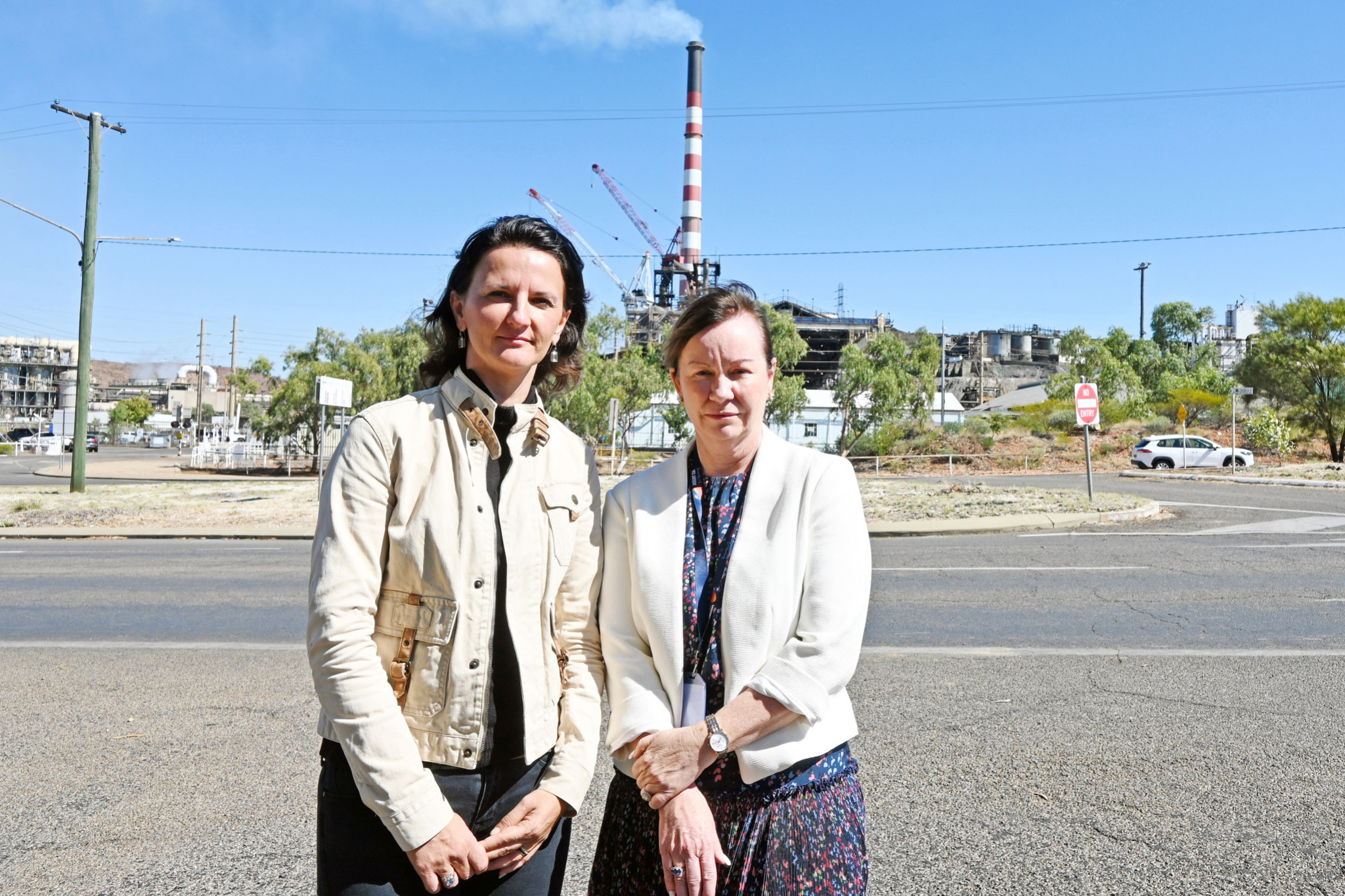 Townsville Enterprise CEO Claudia Brumme-Smith and Mount Isa mayor Peta MacRae ahead of their Canberra trip.