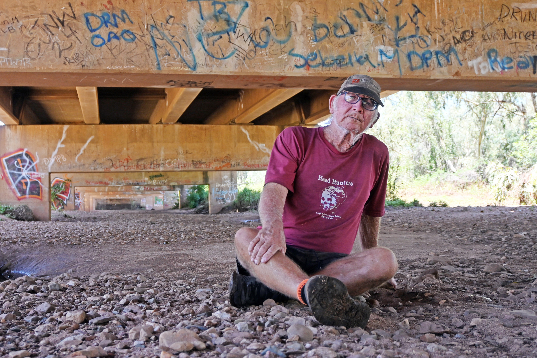 Lee Ellis has never slept under Mount Isa’s Grace Street bridge, although that was his official address for several years.