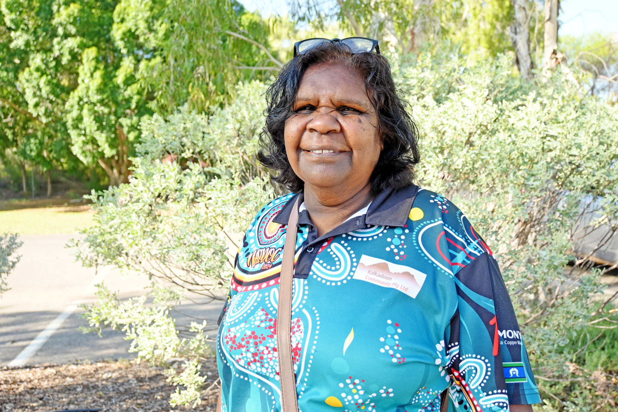 Kalkadoon artist Barbara Sam tries to capture the beauty of the North West landscape in her artwork. You can check out her mural and some of her collection at Outback at Isa.