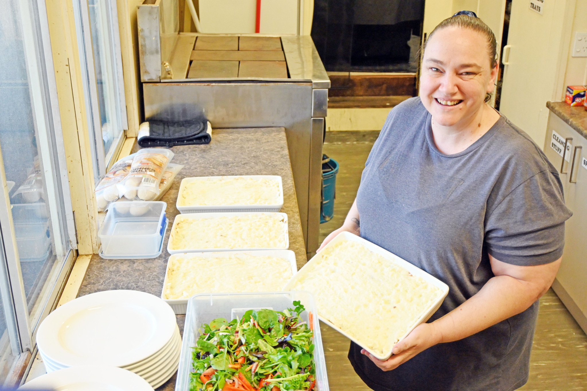 Armed with trays of cottage pie and salad, Alicia Reay took the reins of the kitchen duties for the latest MITS production of Little Women.