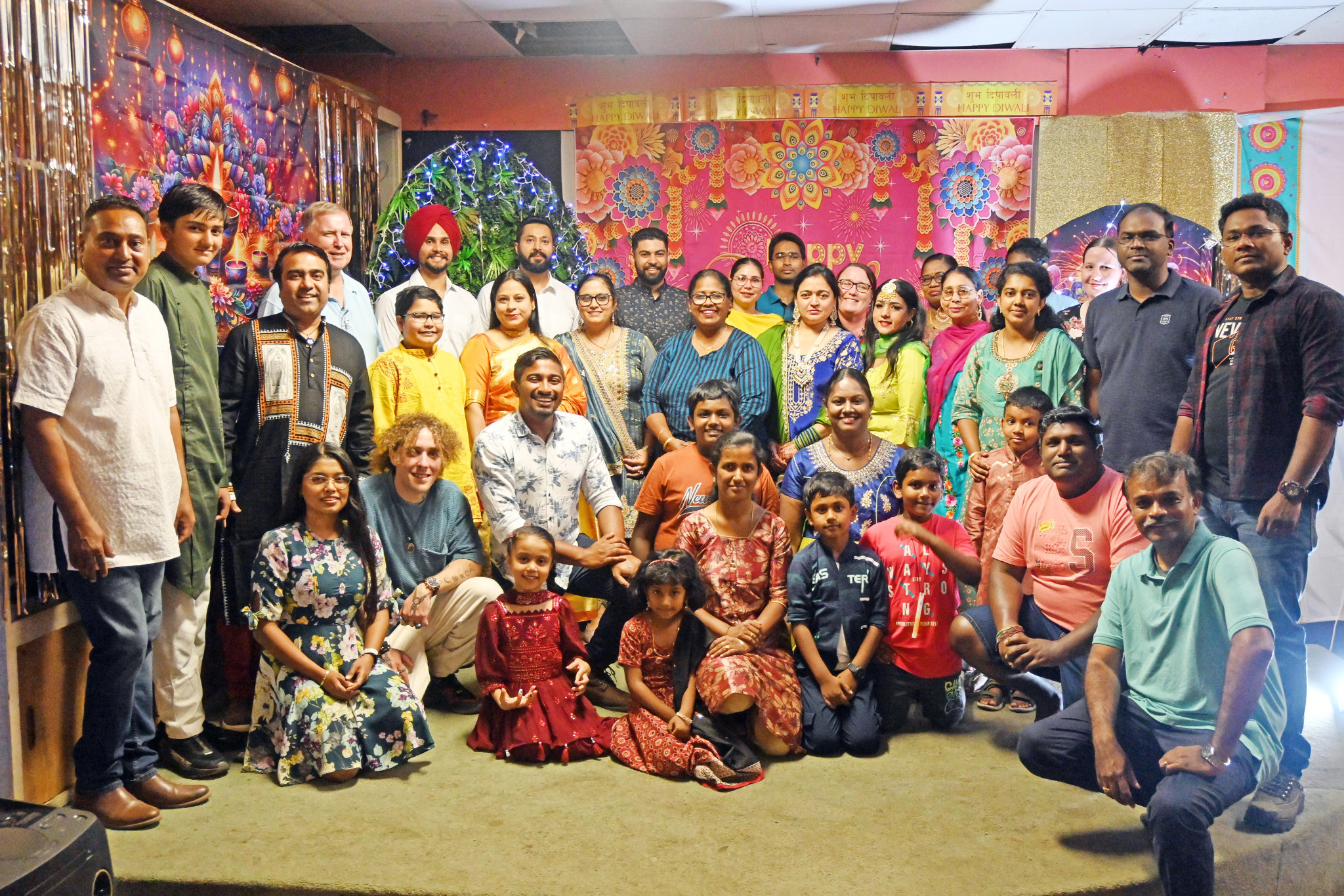 The Mount Isa Indian community gathered at the Island Bowls Club for the Diwali celebration on Saturday.