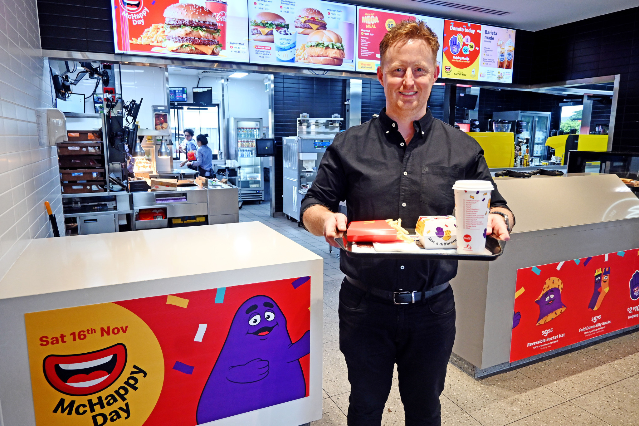 Mount Isa McDonald’s franchisee owner James Nas is gearing up for a busy Saturday as McDonald’s restaurants across Australia celebrate McHappy Day.