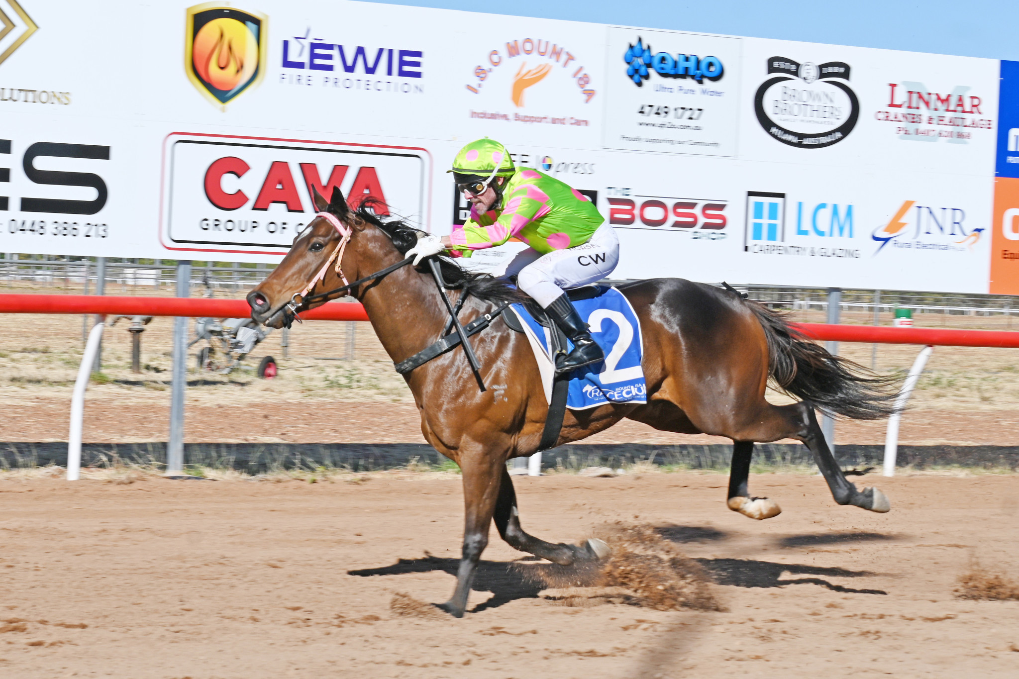 Chris Whiteley notched up a winner at Mount Isa aboard the Tanya Parry-trained outsider Tricketeer.