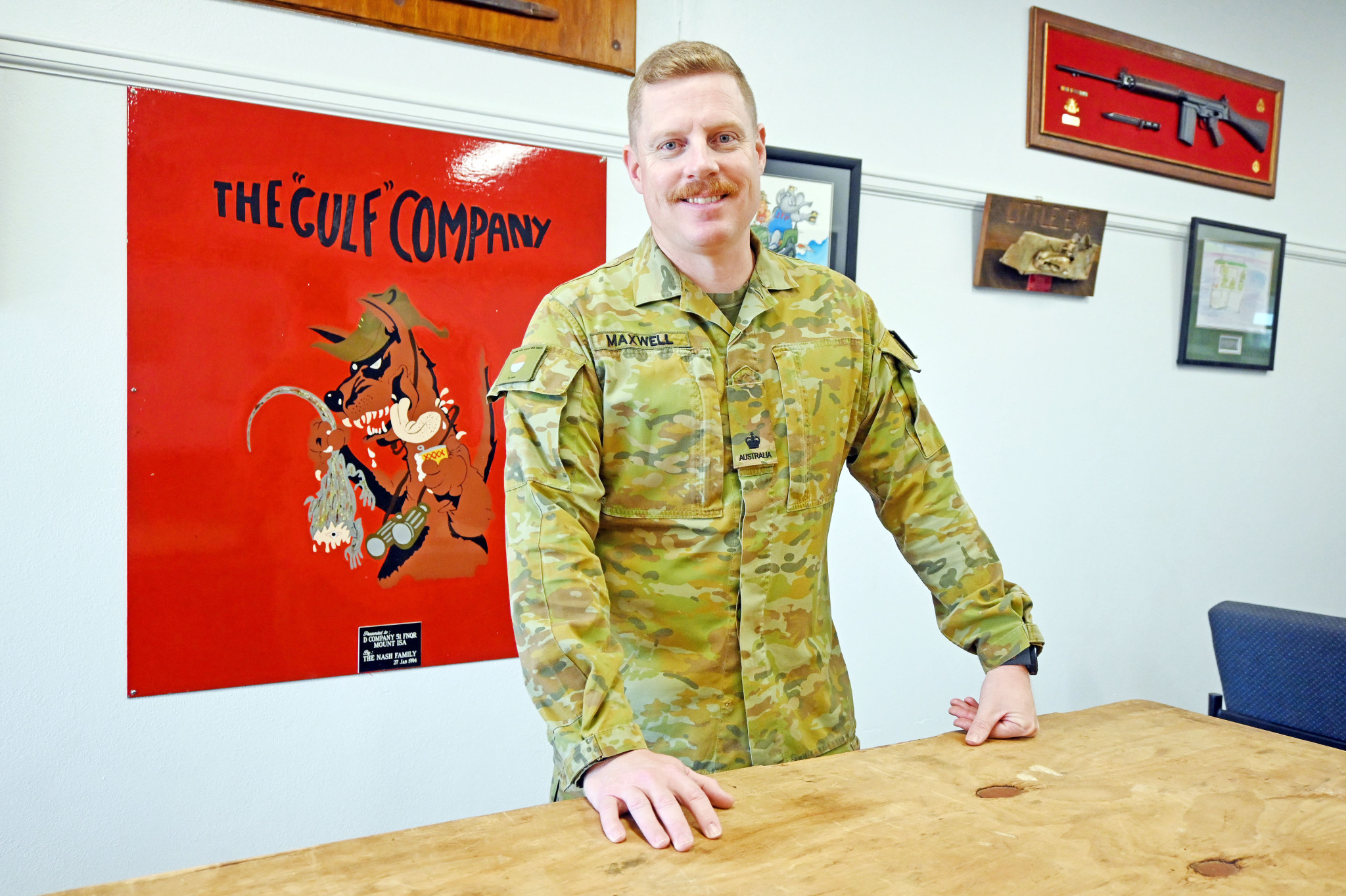 Delta Company officer in charge Major Scott Maxwell has strong family ties to the region, having grown up in Hughenden.