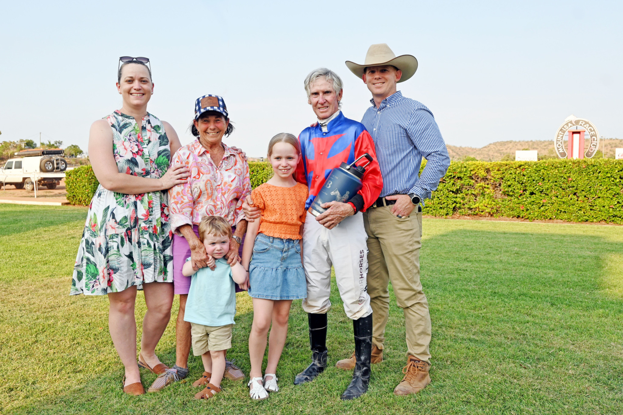 The Ballard family – Lacey, Denise, Keith and Dan with youngsters Tommy and Lilly.