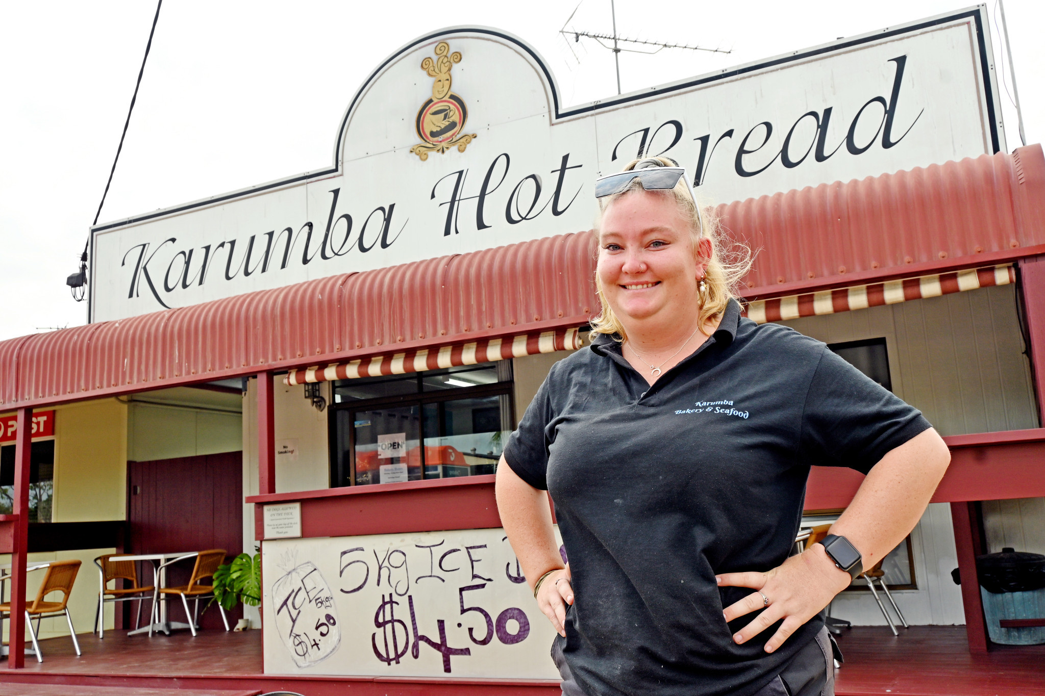 Karumba Bakery & Seafood manager Kaitlin Ward begins her workday at a time when most are still fast asleep.