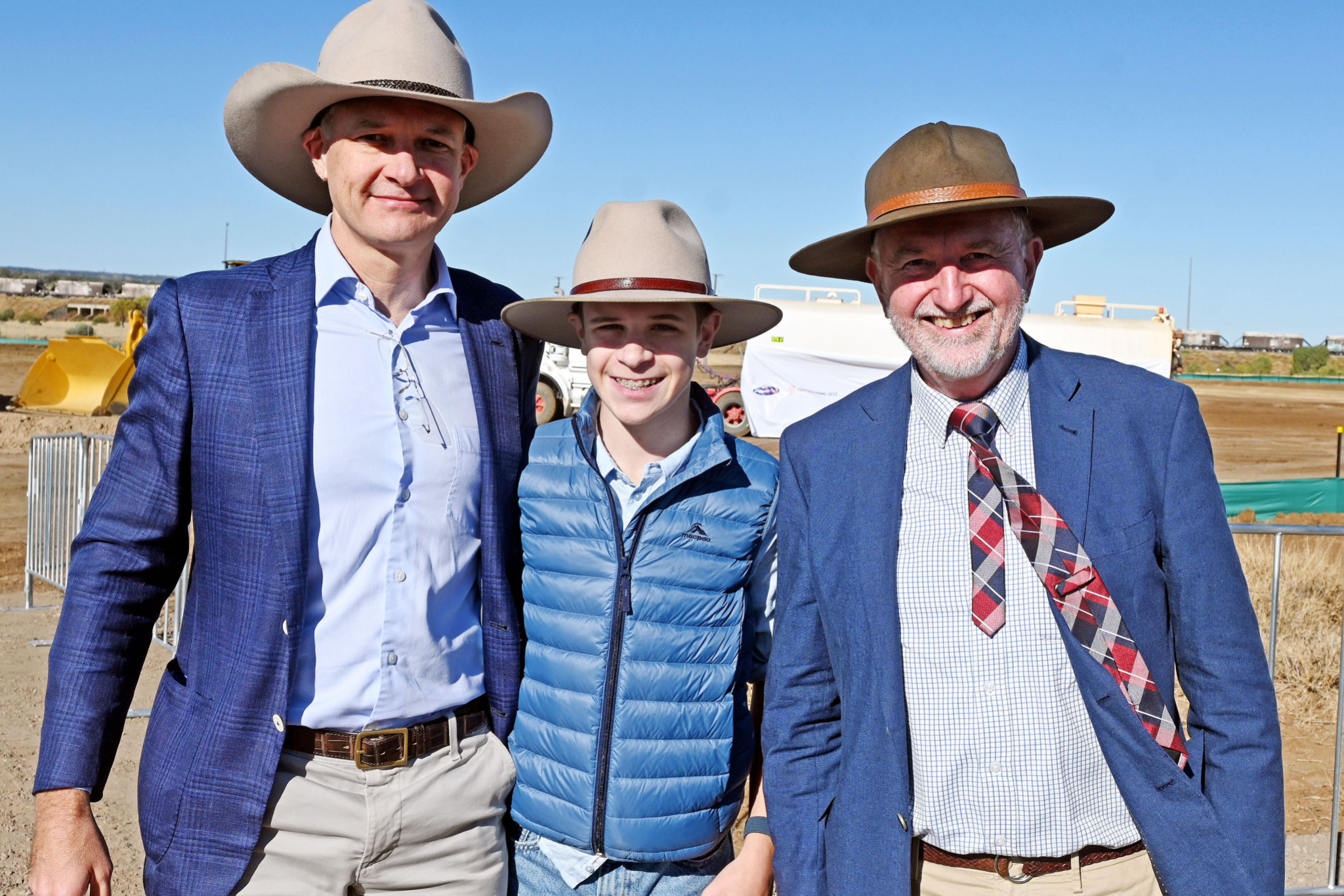 Three generations of the O’Brien family were in Hughenden last week – Joseph, Will and John.