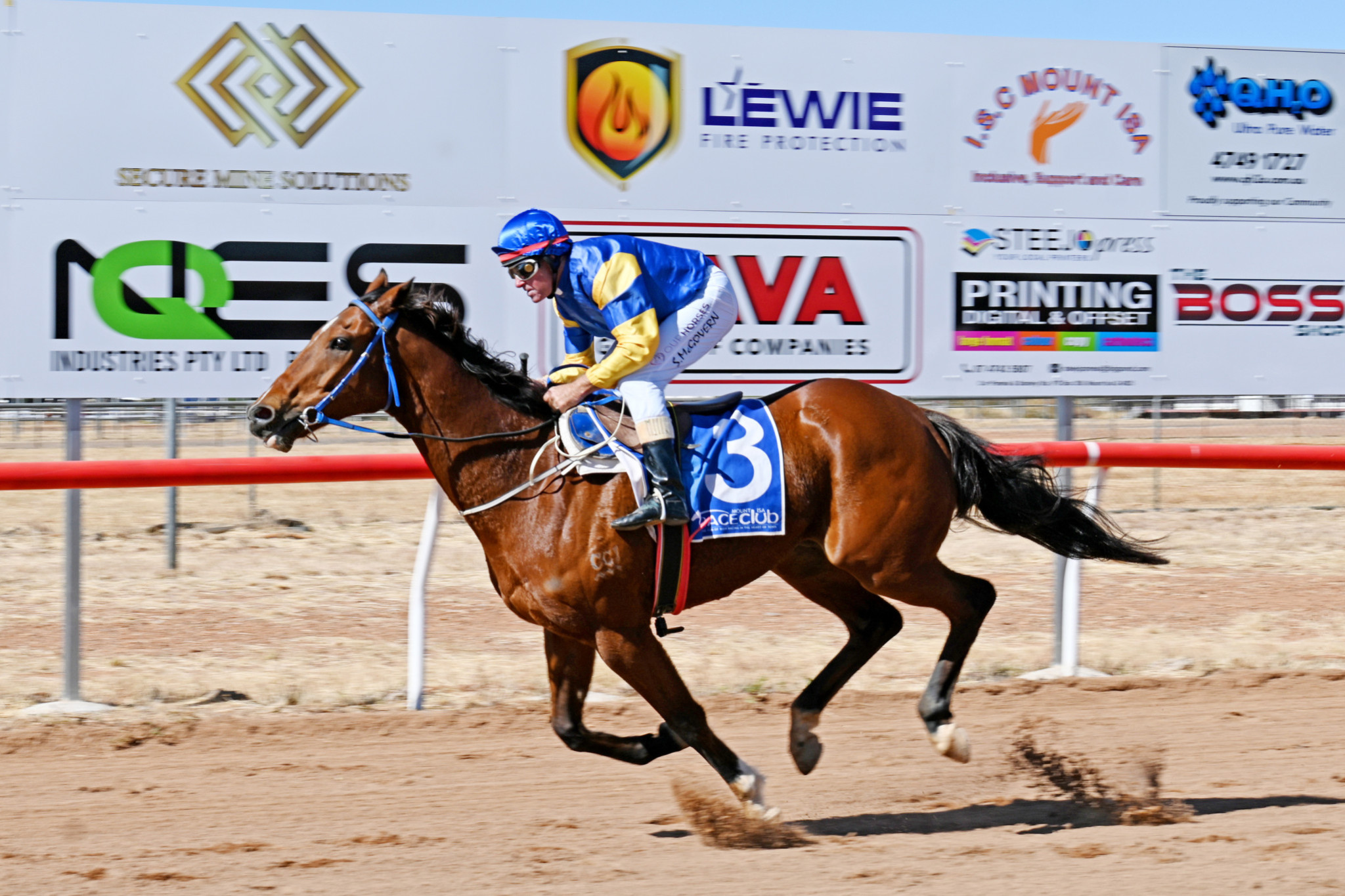 Shane McGovern produced a peach on Welloutofreach to win the Benchmark 60 Handicap (900m).