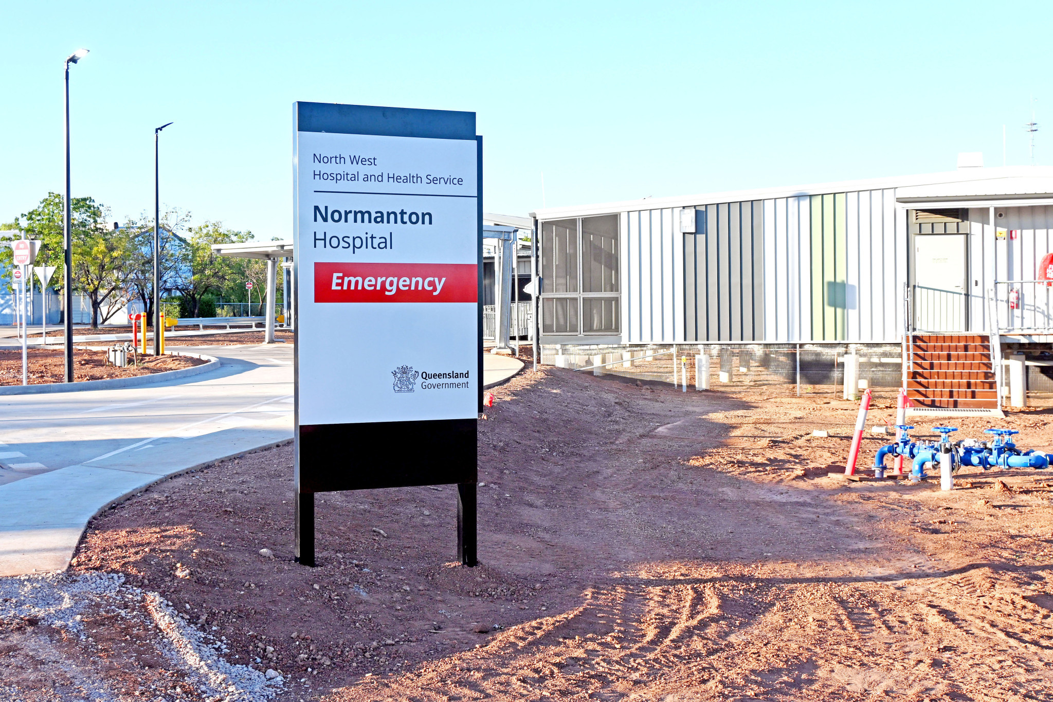 While some landscaping has yet to be finished, the new Normanton Hospital will open next week.