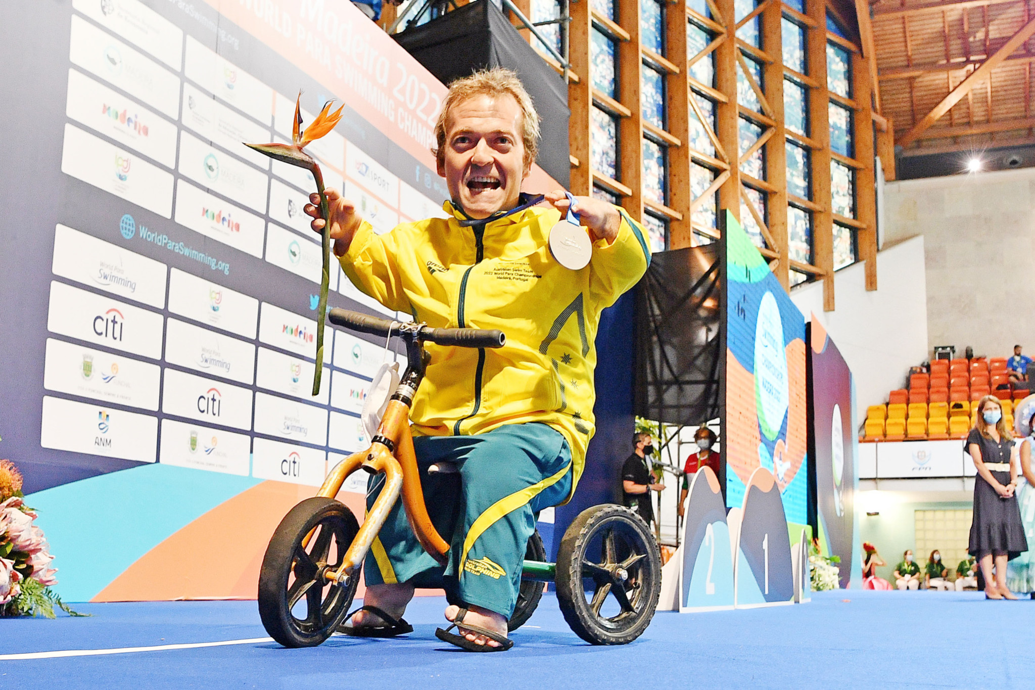 Star swimmer Grant ‘Scooter’ Patterson will be at the Splashez Aquatic Centre from 9am on Saturday for those keen to get a photo with the Paralympian.