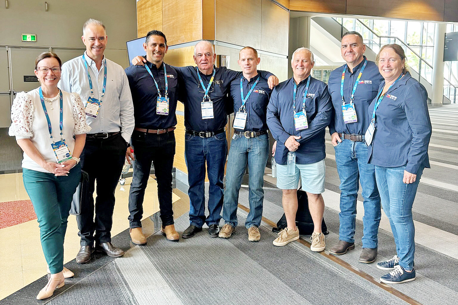 Mount Isa mayor Peta MacRae, CEO Tim Rose and councillors John Doyle, John Tully, Dan Ballard, James Coghlan, Travis Crowther and Kim Coghlan.