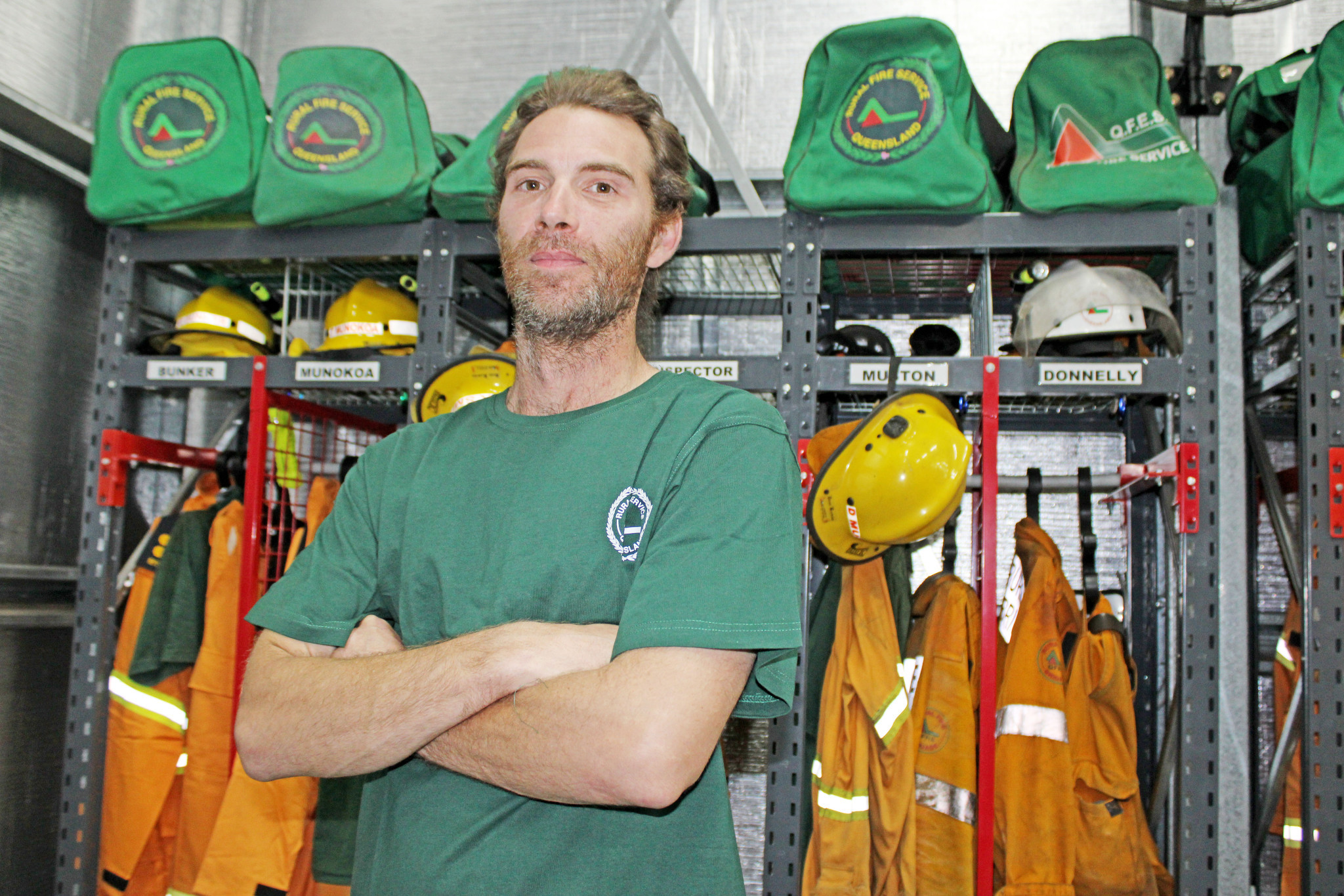 Gaven Bunker is believed to be the first rural firefighter from Mount Isa station to be internationally deployed.