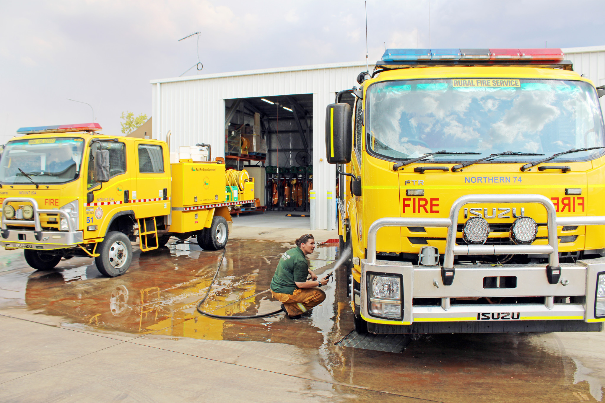 While the fire danger is still high in the North West, local firefighters have been given some relief after heavy rain fell across the region on Saturday night and Sunday morning, helping to quell hard-to-reach blazes.