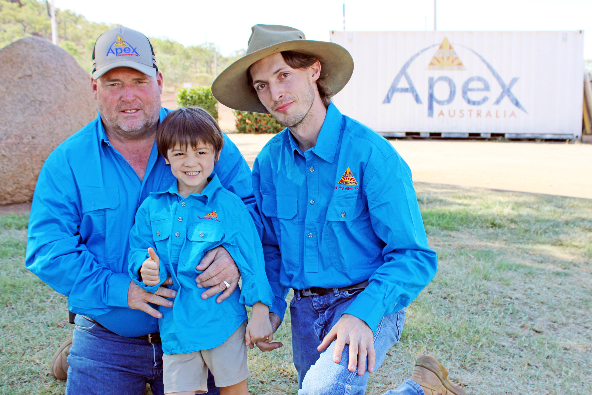 Three generations of the Davis family volunteered for Rock Pop Mime this year, with John, Robert and Kai all doing their bit.