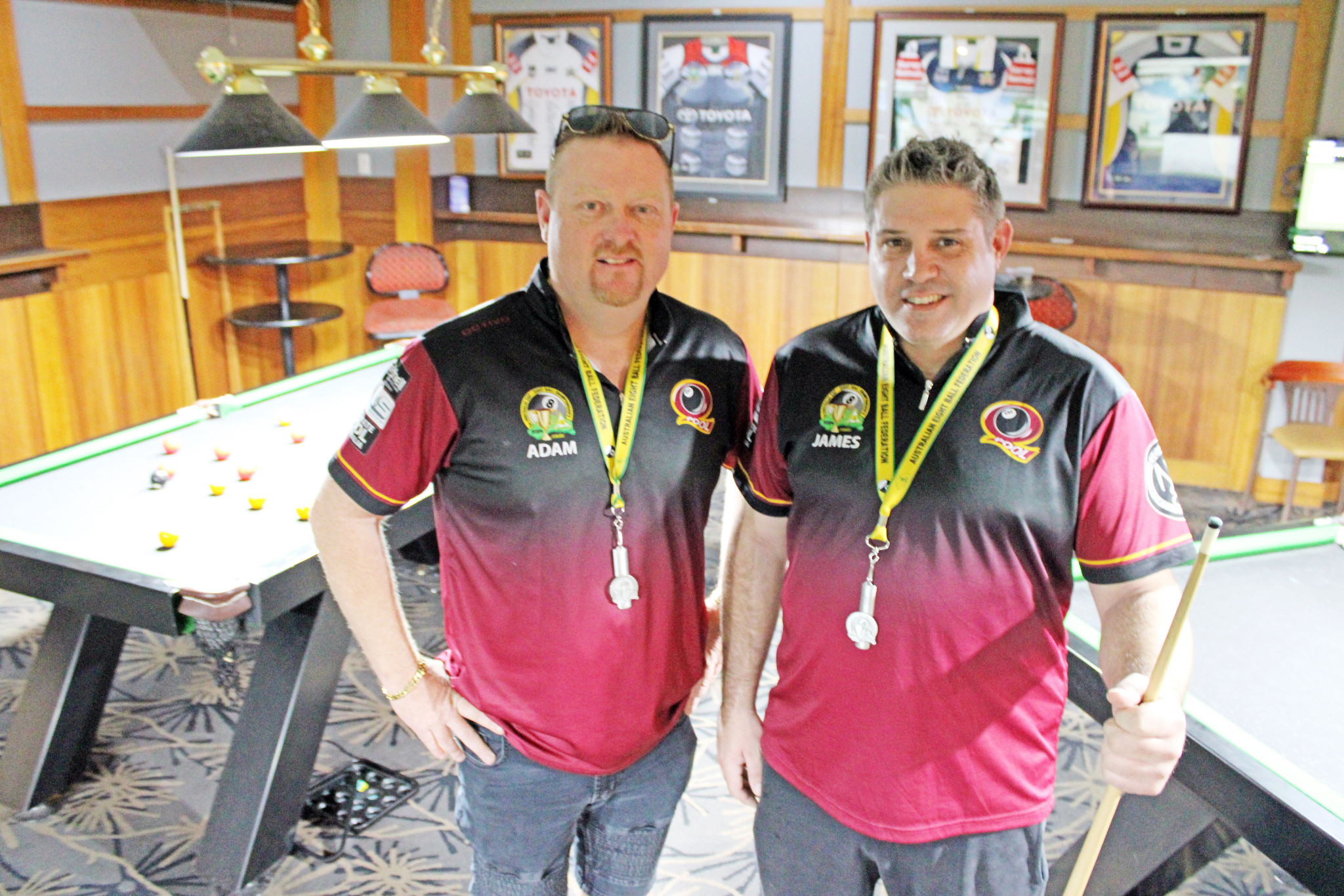 Mount Isa Eight Ball Association players Adam Langtree and James Hay have been selected for an Australian team that will tour the United States next year.