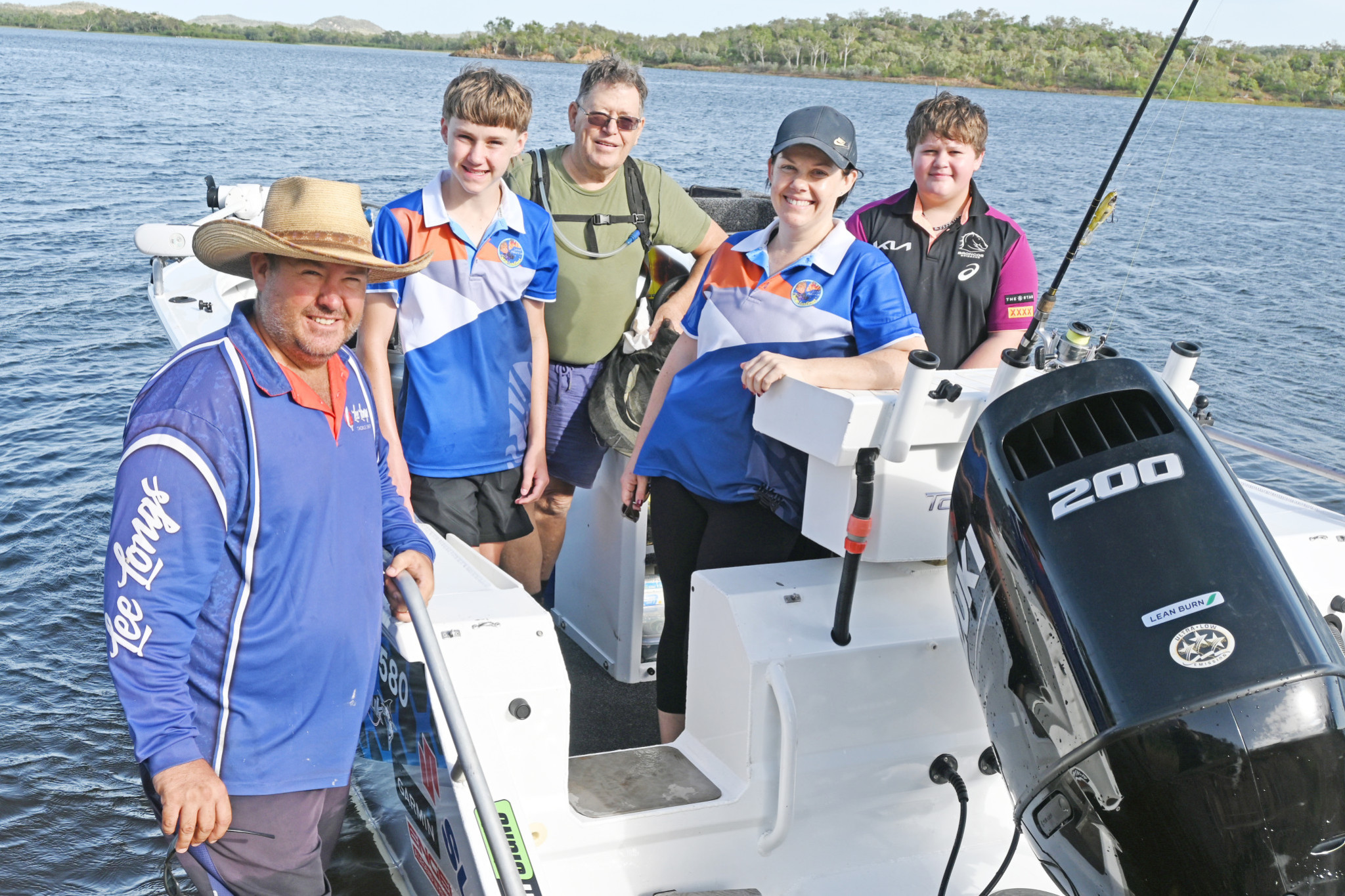 Jay Morris takes another boatload of volunteers onto Lake Moondarra.