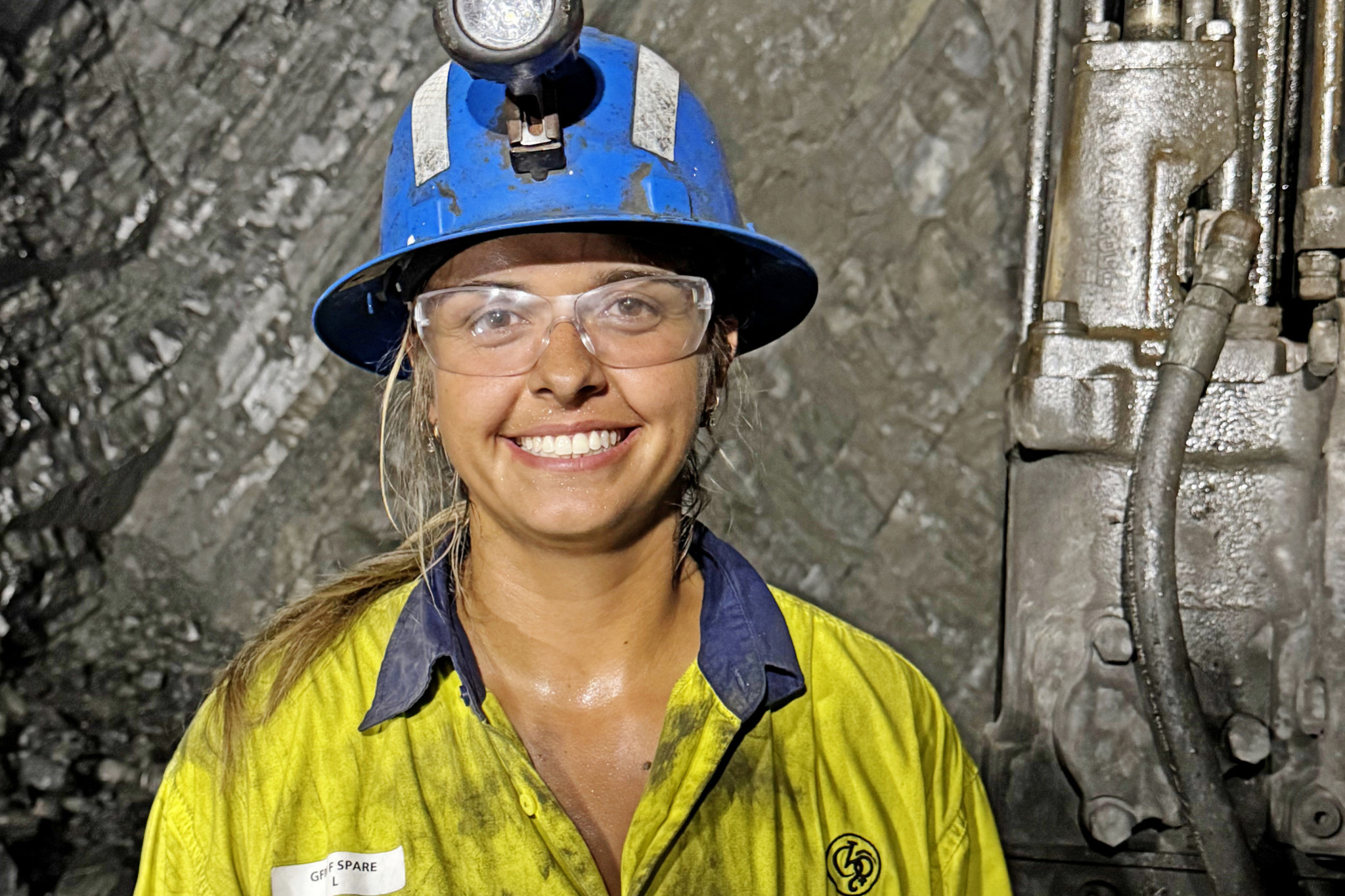 Makaela Coster came to Mount Isa as a vacation student five years ago, but hasn’t left after falling in love with underground work at George Fisher Mine.