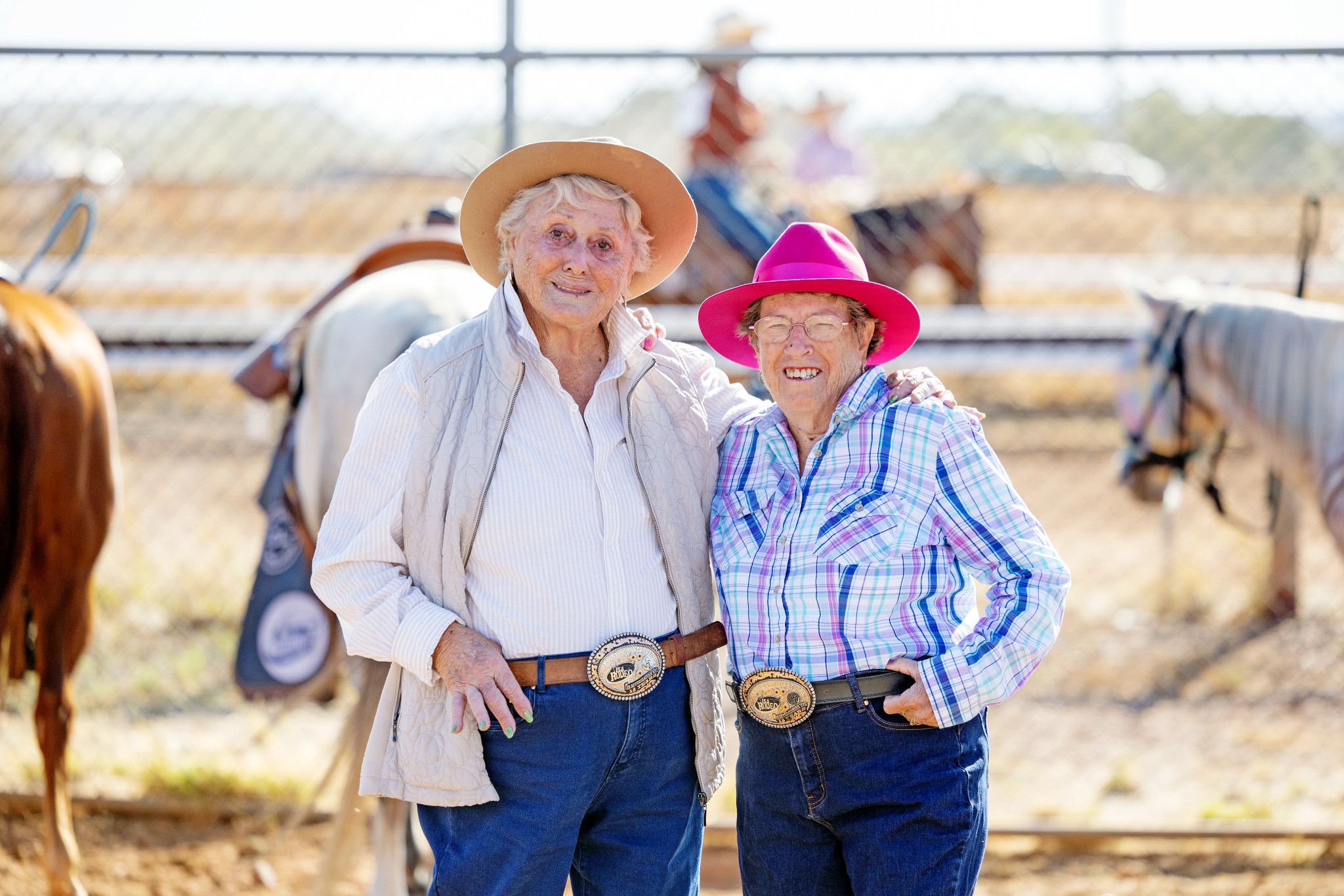 Edna Russell and Caryll Evans are two of Mount Isa’s hardest working volunteers. They also share a birthday!