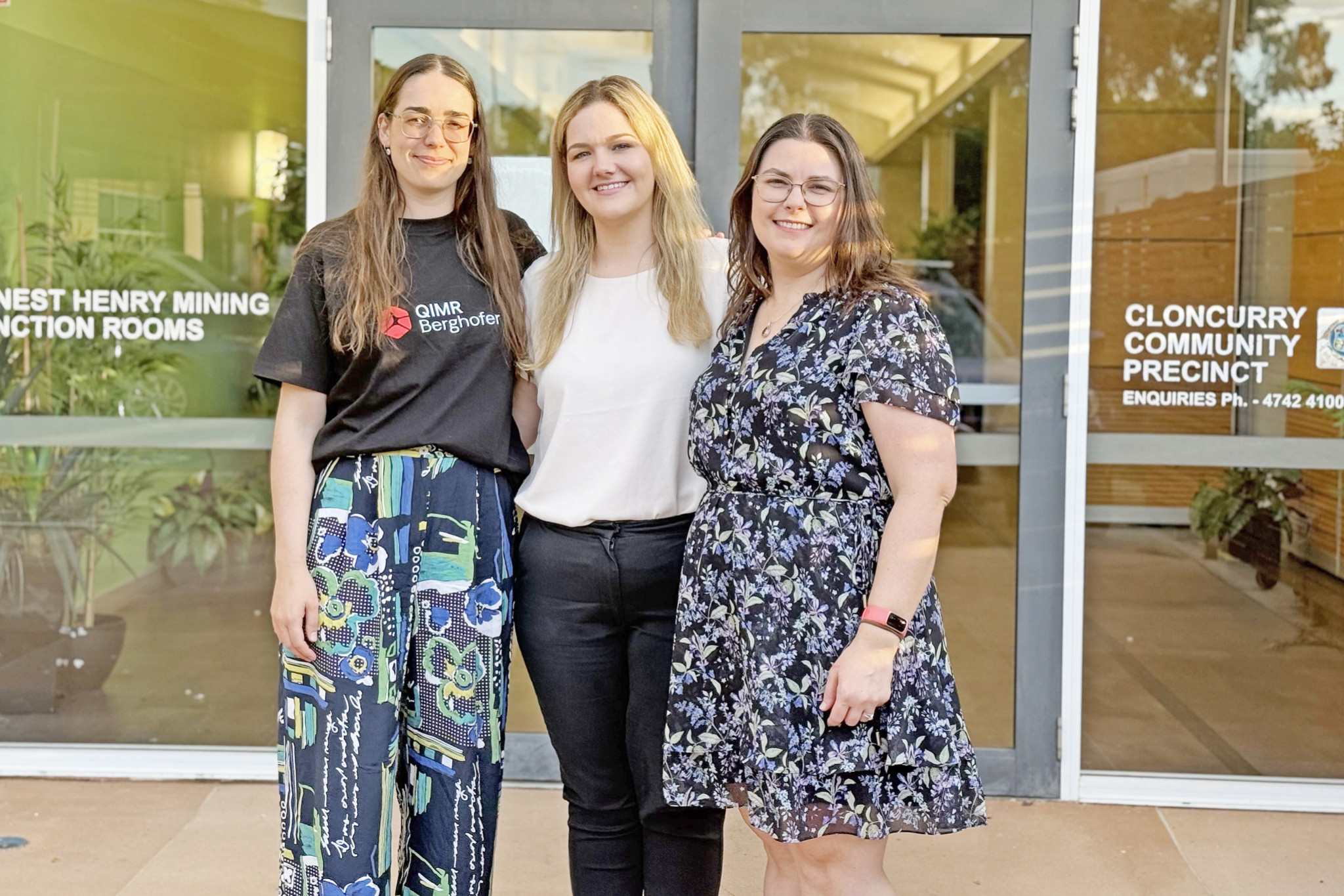 Dr Jodi Thomas, Dr Brittany Mitchell and Dr Nancy Cloake prior to this month’s Cloncurry forum.