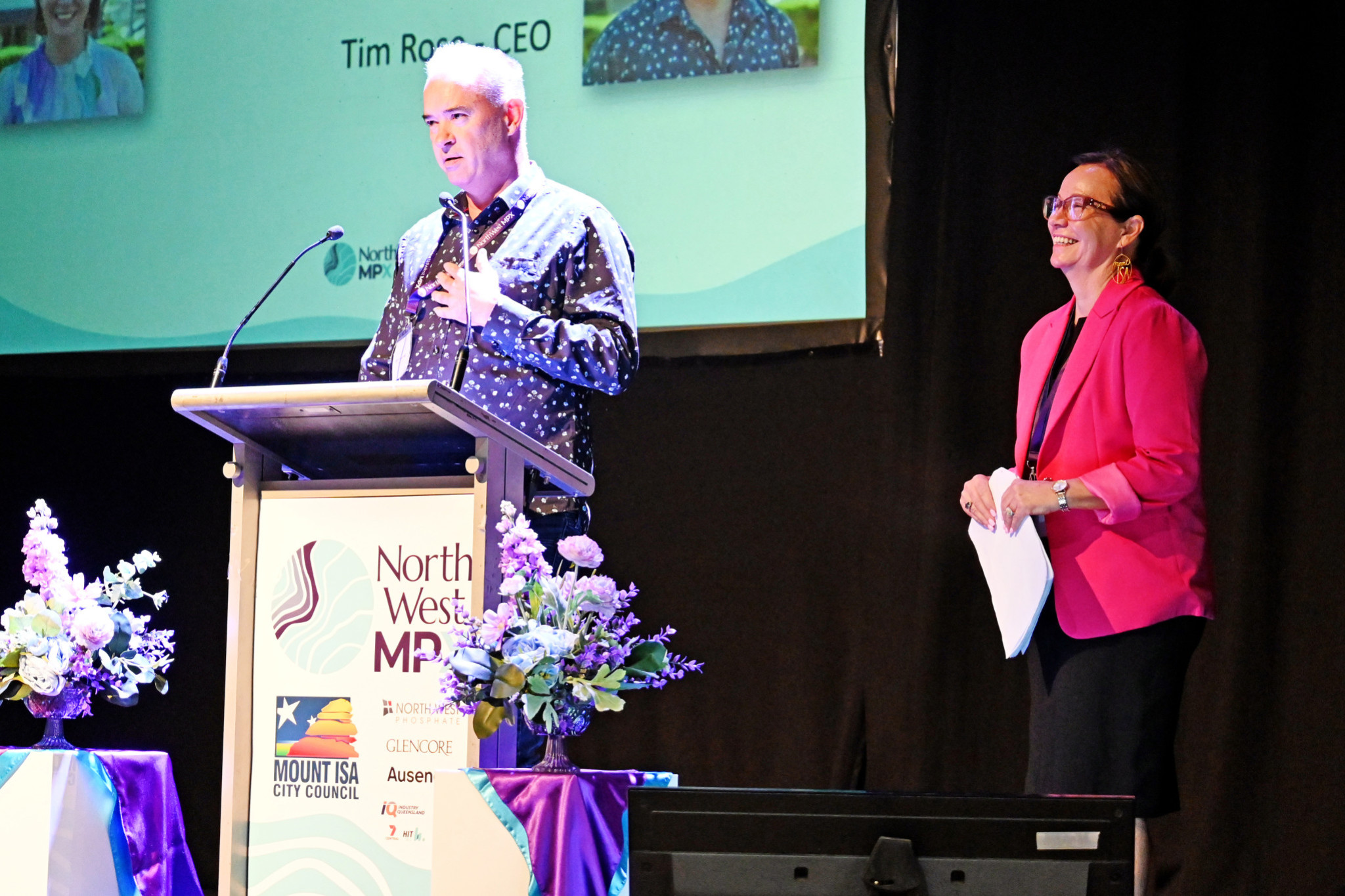 Mount Isa City Council CEO Tim Rose and mayor Peta MacRae told mining industry representatives of the city’s plans to foster commercial growth in the region.