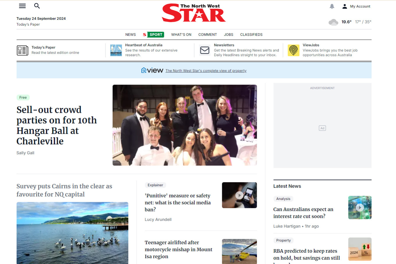 The North West Star website features barely any local content and none of it is produced by local journalists.