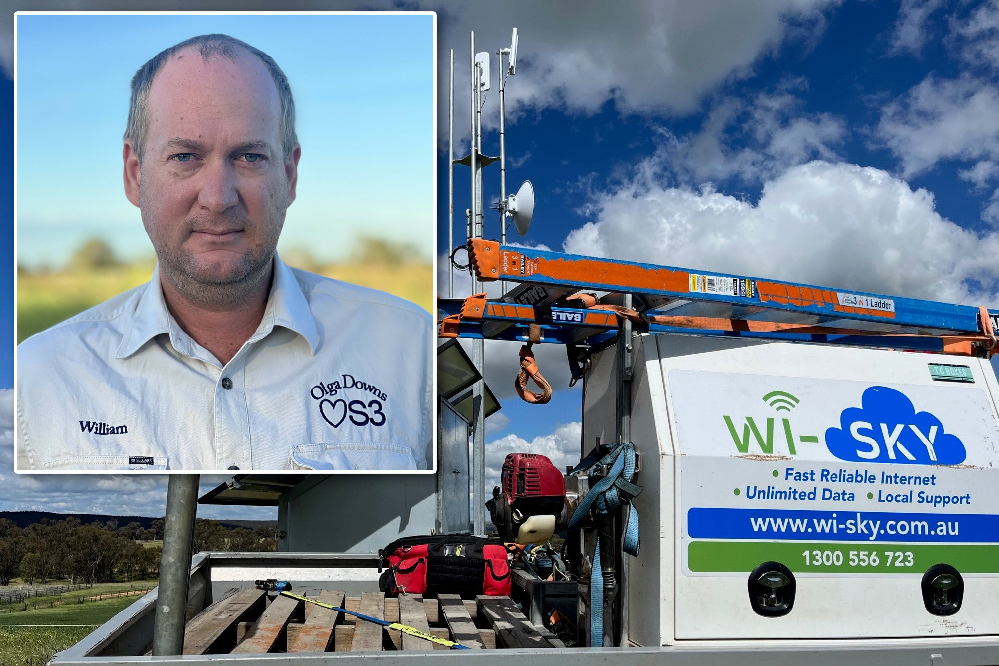 Wi-Sky's William Harrington has been awarded a major contract to install free WiFi services in