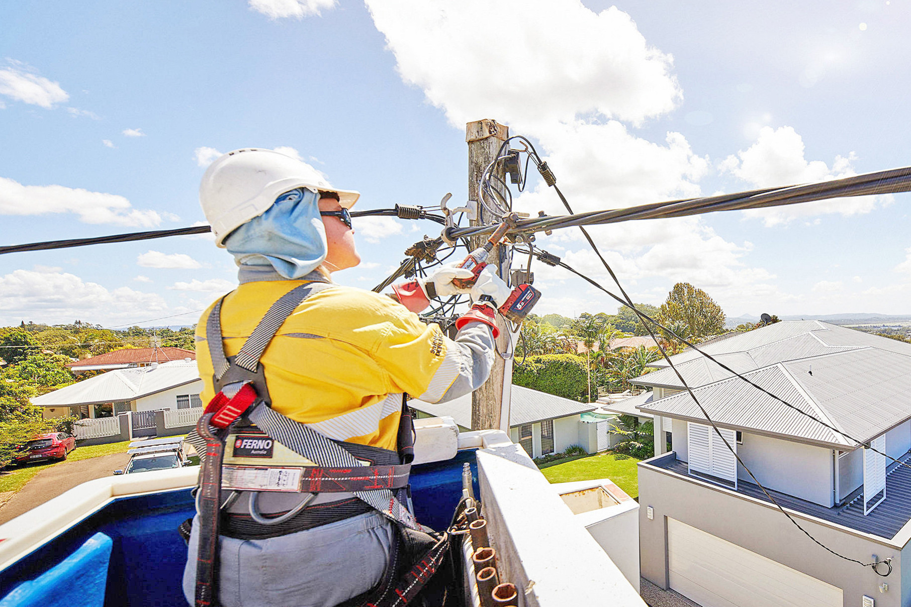 Ergon Energy is conducting maintenance work in the midst of the summer.